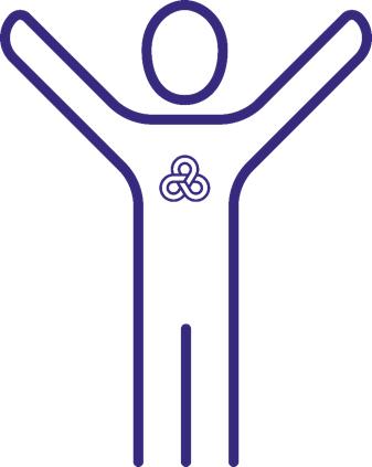 Illustration med streckgubbe med Roslagsvattens logo